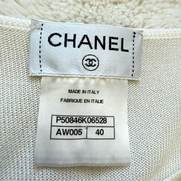 CHANEL women blouse size 40 FR or size 8 US Authentic Retail 3800$ - Picture 7 of 16